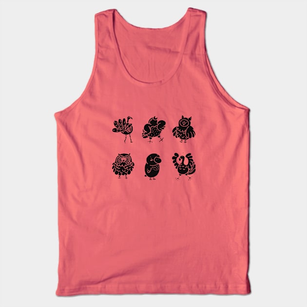 Birds noire edition Tank Top by Frenchie Boops 